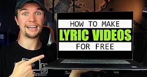How to Make a LYRIC VIDEO (For Beginners) | Make Your Own FREE Lyric Videos! (VideoPad Edition)