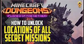 Flames of the Nether All Secret Mission Locations in Minecraft Dungeons DLC (Trial by Fire Trophy)