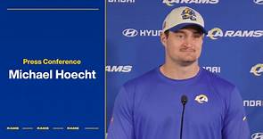 Michael Hoecht on training at OLB during 2023 offseason, approach with younger defense