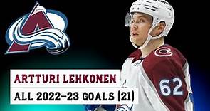 Artturi Lehkonen (#62) all 21 Goals of the 2022-23 NHL Season