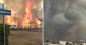 Pescara colpita da un vasto incendio: le fiamme tra le case, i bagnanti in fuga dalla spiaggia