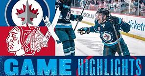 Winnipeg Jets vs. Chicago Blackhawks - Game Highlights
