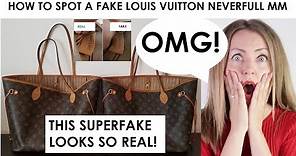 *LV SUPERFAKE* How to Spot a Louis Vuitton Monogram Neverfull MM Superfake: Fake or Real?