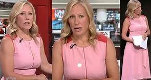 Sophie Raworth Busty in Pink Dress/Heels - BBC News 23/8/2023