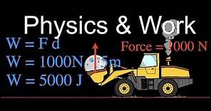 Calculating Work in Physics: Example Problems