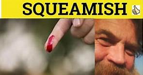 🔵 Squeamish Squeamishly - Squeamish Meaning - Squeamish Examples - Squeamish Definition