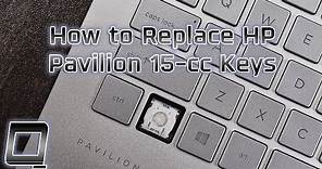 How to Replace HP Pavilion 15-cc Laptop Keys