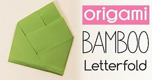 Easy Origami Bamboo Letterfold Tutorial - DIY - Paper Kawaii