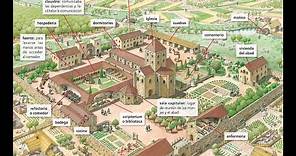 Un monasterio medieval: sus partes más importantes y vida cuotidiana.