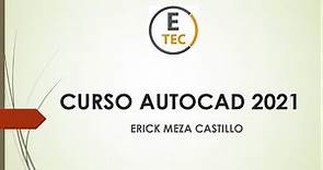 CURSO AUTOCAD 2021 - COMANDOS