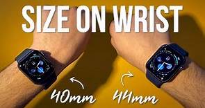 Size Comparison ON WRIST! Apple Watch Series 6 40mm vs 44mm
