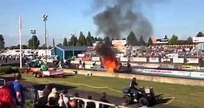 Man burns to Death in race car.