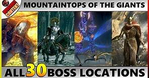 ELDEN RING Mountaintops Of The Giants Boss Locations (All Bosses Guide)