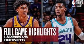 LAKERS vs HORNETS | NBA SUMMER LEAGUE | FULL GAME HIGHLIGHTS