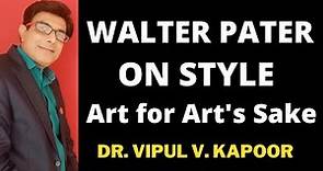Walter Pater as an Aesthetic Critic II Studies in the History of Renaissance II Victorian Criticism