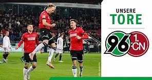 Schöne Kombinationen und ein Last-Minute-Treffer | Hannover 96 - 1. FC Nürnberg | 96TV-Highlights