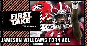 Alabama’s Jameson Williams has suffered a torn ACL after National Championship loss | First Take