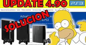 Descargar Actualizacion 4.90 PS3 Oficial de Sony!! SOLUCION!!
