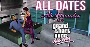 All of Tommy Vercetti's dates with Mercedes Cortez