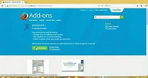 How To Install Anonymox Add-ons on Firefox in Windows 7/8/8.1 & 10 [ Simple & Easy 2017 ]