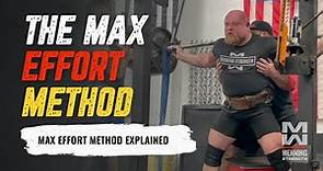 Matt Wenning Explains The Max Effort Method + How To Use It