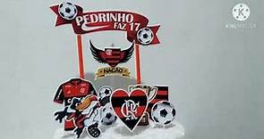TOPO DE BOLO - Tema Flamengo