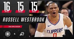 RUSSELL WESTBROOK DROPS HIS FIRST TRIPLE-DOUBLE AS AN LA CLIPPER 🔥 | NBA on ESPN