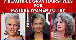7 Beautiful Gray Hairstyles For Mature Women To Try