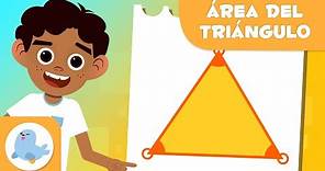 El área del triángulo 🔺 Matemáticas para niños 🏠