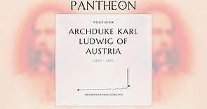 Archduke Karl Ludwig of Austria Biography - Austrian archduke (1833–1896)