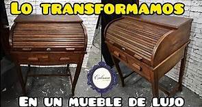 Renovación de mueble con ESMALTE Y MOLDURAS DE RESINA / ESTILO LUIS XV