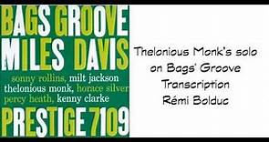 Thelonious Monk on Bags' Groove