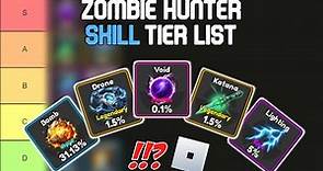 Zombie Hunter: Skill Tier List | Roblox Tier Lists