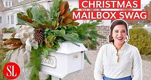 DIY Holiday Mailbox Decorations | Boost Your Curb Appeal with Christmas Mailbox Swag | Hey Y'all