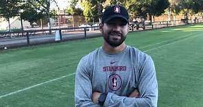 Stanford wide receivers coach Tyler Osborne talks fall camp