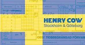 Henry Cow - Stockholm & Göteborg