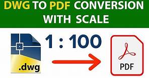 DWG TO PDF WITH SCALE | AutoCAD DWG TO PDF | CUTE PDF WRITER