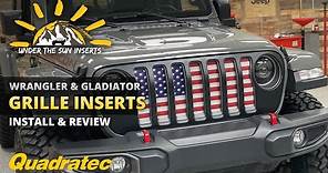 Under The Sun Inserts Custom Jeep Grille Inserts Install & Review for Jeep Wrangler & Gladiator