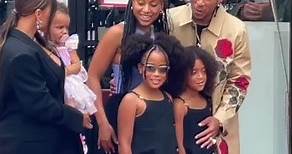 Ludacris & His Wife Eudoxie Mbouguiengue Pose For Pics With Their Beautiful Family In Hollywood, CA