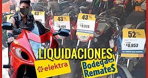 MOTOS desde $5,000 PESOS en ELEKTRA de REMATES - Liquidación de motos en BODEGA DE REMATES.