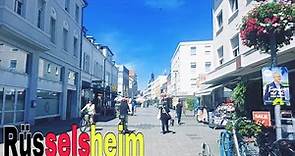 Rüsselsheim City Germany 🇩🇪 walking tour, 4k video