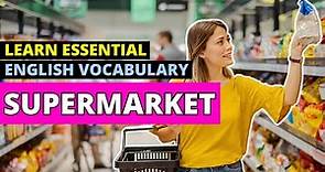 🛒🥕 Beginner's Guide to Supermarket Vocabulary in English 🛍️ | Learn 70+ Terms for Grocery Shopping
