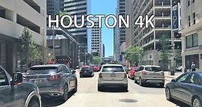 Houston 4K - Skyscraper Drive - Driving Downtown - Texas USA