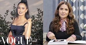 Salma Hayek Breaks Down 13 Looks From 1996 to Now | Life in Looks | Vogue