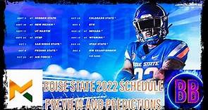 Boise State Football 2022 Schedule Preview & Predictions (Feat. Master Football)