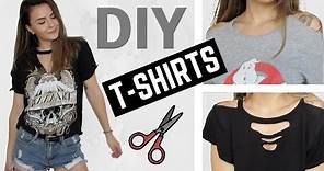 DIY Distressed Cut Out T-Shirts ✂️ | Owlipop