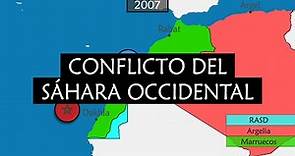El conflicto del Sáhara occidental resumido en mapa
