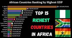 Top 10 African Countries Ranking by Highest GDP (1990 to 2019)