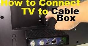 How to Connect a TV to a Cable Box