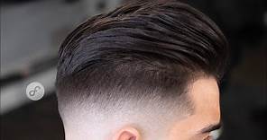 Como cortar cabello LARGO de hombre con un FADE - TUTORIAL